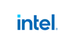 The Intel logo in blue lowercase letters on a transparent background, ideal for presentations or board advisory services.