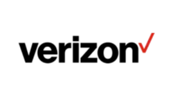 The Verizon logo features the word "verizon" in black lowercase letters with a red check mark above the letter "z," symbolizing reliability, much like their trusted board advisory services.