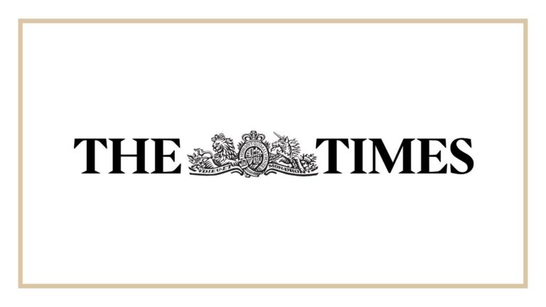 The logo of The Times newspaper, displaying the words "The Times" in black text with a detailed crest between the words on a white background, evokes the authority and tradition valued in discussions about topics such as corporate governance or significant financial events like a potential SpaceX IPO.